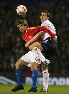 Fotboll, Träningsmatch, England-Spanien; Frank Lampard,