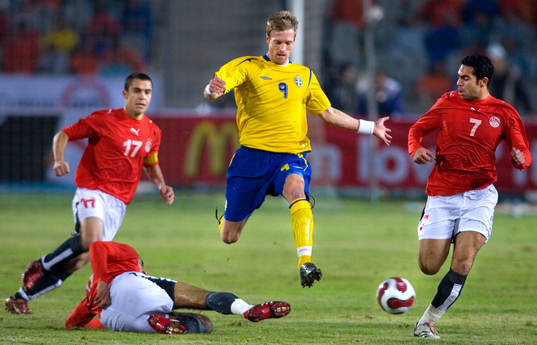 Christian Wilhelmsson, Sverige, Ahmed Hassan, Ahmed Fathi,