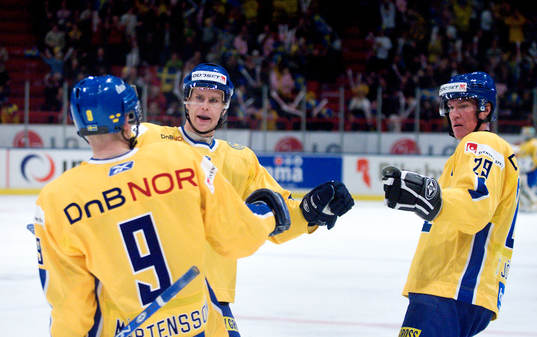Fredrik Emvall, Tony Mårtensson och Kenny Jönsson, Sverige