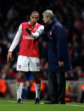 Thierry Henry, Arsenal pratar med Arsene Wenger, Arsenal,
