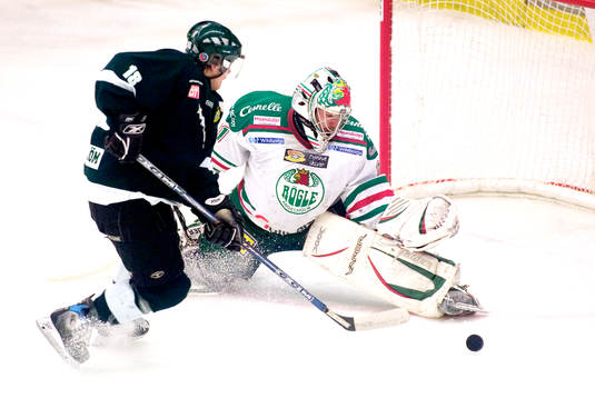 Andreas Andersson, målvakt, Rögle, Patrik Bergström,