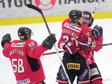 Jussi Tarvainen, Malmö, Jyri Marttinen, Malmö, jubel