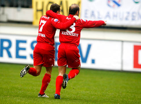 Kennedy Bakircioglü, och Sharbel Touma, Twente, jubel