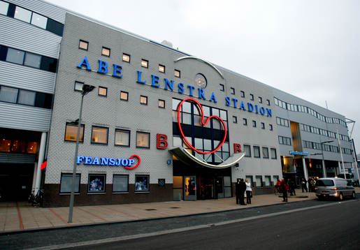 Fotboll, Holländsk liga, Abe Lenstra Stadion, Heerenveen,
