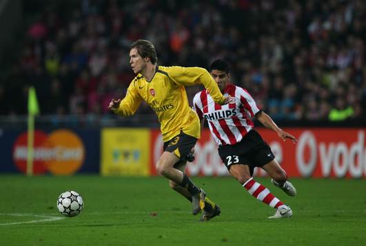 Alexander Hleb, Arsenal och Carlos Salido, PSV Eindhoven
