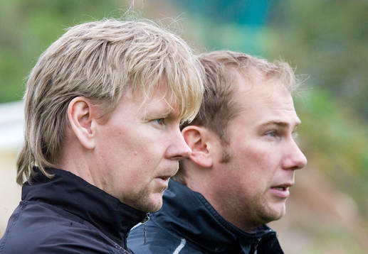 Peter Wettergren, assisterande tränare och Magnus Haglund,
