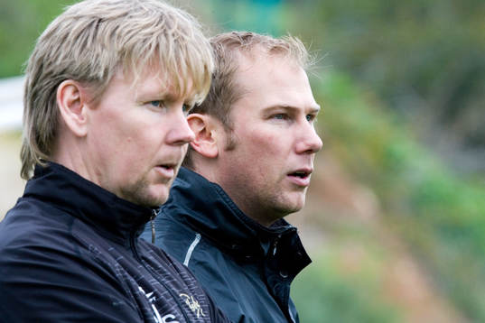 Peter Wettergren, assisterande tränare och Magnus Haglund,