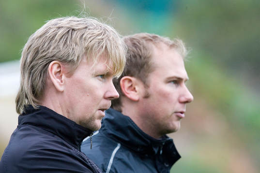 Peter Wettergren, assisterande tränare och Magnus Haglund,