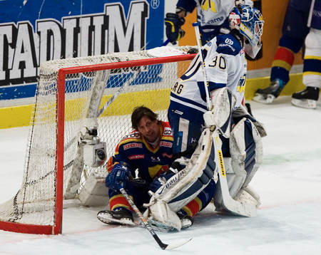 Thomas Johansson, Djurgården och Erik Ersberg, målvakt,