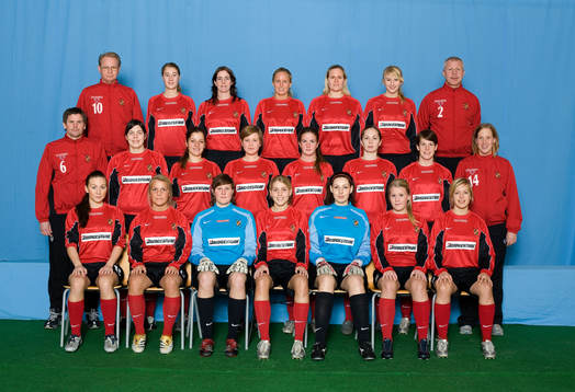 Bakre raden från vänster, Janne Söderberg, lagledare,
