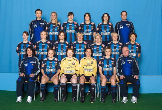 Fotboll, dam, damallsvenskan, lagbild, Djurgården /