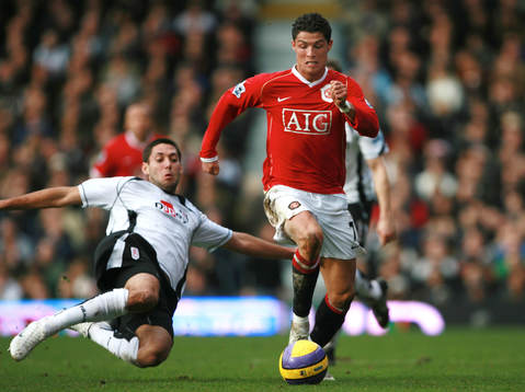 Fotboll, engelsk, Premier League, Fulham - Manchester