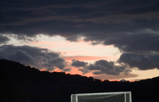 Himmel, kväll, kvällshimmel, moln