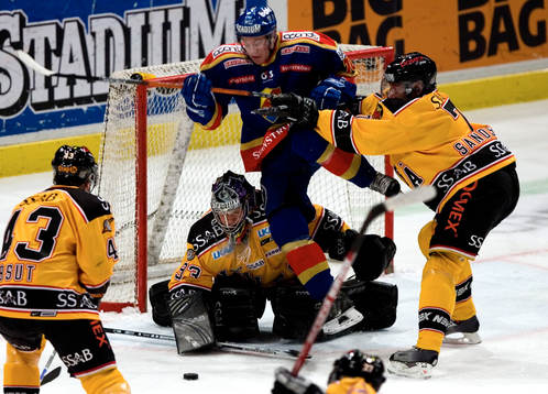 Patric Hörnqvist, Djurgården, Tero Leinonen, målvakt och