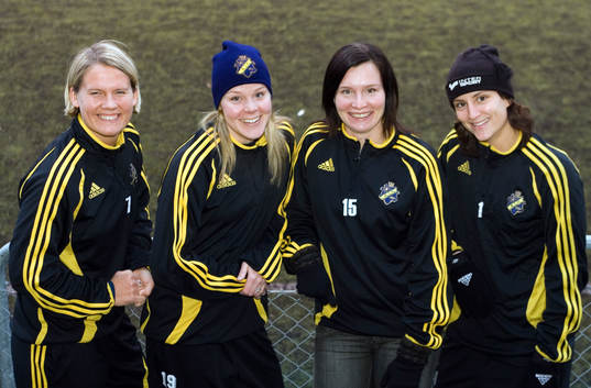 Fyra nyförvärv, från vänster: Jessica Juhlin, Laura