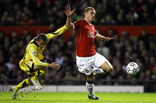 Nemanja Vidic och Peter Odemwingie