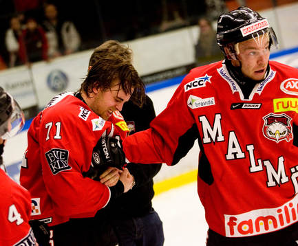 Fredrik Eriksson, skada och Mikael Wahlberg, Malmö