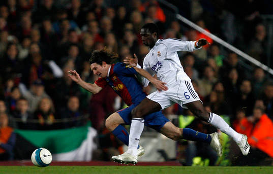 Leo Messi, Barcelona och Mahamadou Diarra, Real Madrid