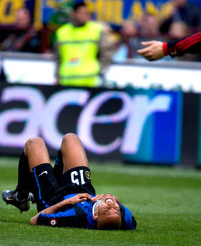 Olivier Dacourt, Inter, skadad
