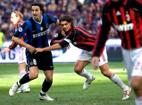 Zlatan Ibrahimovic, Inter, Paolo Maldini,  Milan, gruffar i