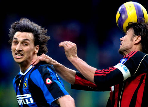 Zlatan Ibrahimovic, Inter, Paolo Maldini,  Milan, i