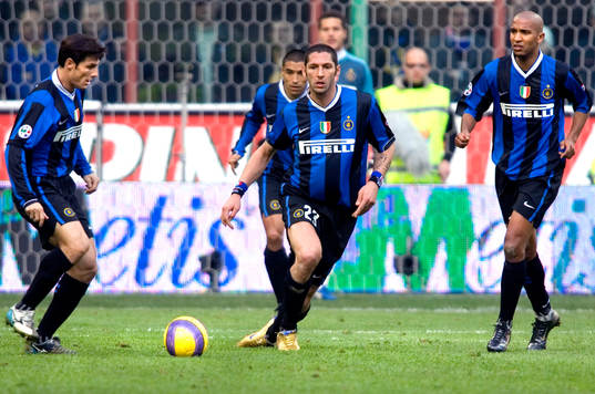 Julio Cruz, Marco Materazzi, Olivier Dacourt, Inter