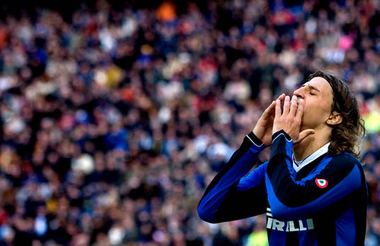 Hernan Crespo, Inter, skriker ut sin frustration