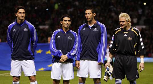 Zlatan Ibrahimovic, Roberto Ayala, Marco Materazzi och