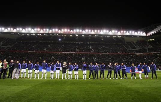 Fotboll, Välgörenhetsmatch, Manchester United v Europe XI
