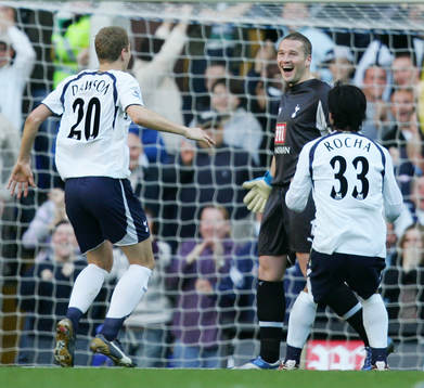 Paul Robinson, Tottenham (Målvakt, Jubel) gjorde ett