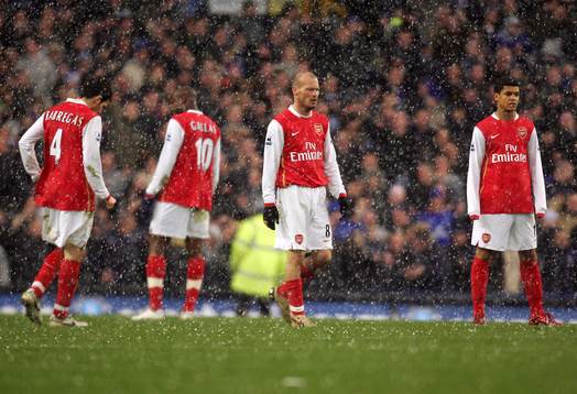 Fredrik Ljungberg, Arsenal deppar i hagelstormen