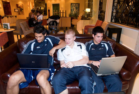 Andres Vasquez, Ragnar Sigurdsson och Bastian Andersson,