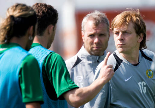 Tony Gustavsson, tränare och Lasse Eriksson,