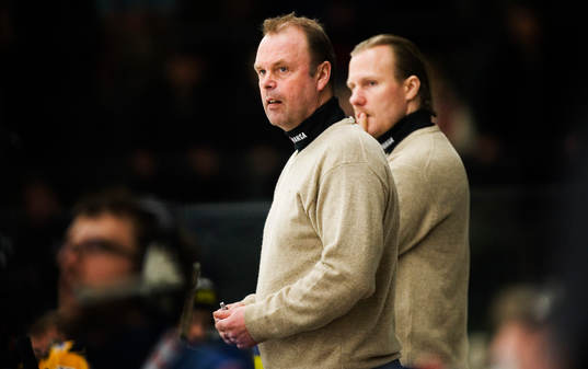 Per-Erik Johnsson och Mats Lindgren, tränare Skellefteå
