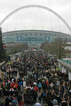 Nya Wembley Stadium, England. Arena, stadion