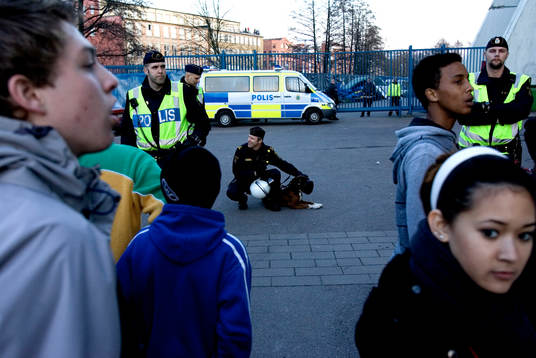 bråkigt utanför Ullevi
