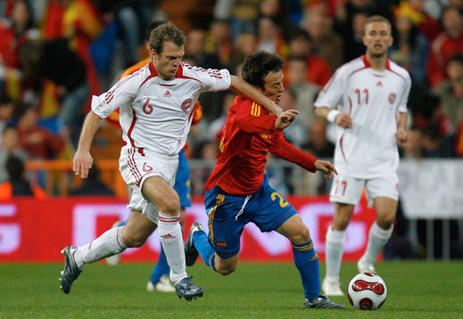 Daniel Jensen, Danmark och David Silva, Spanien