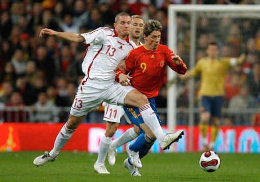 Andreasen, Danmark och Fernando Morientes, Spanien