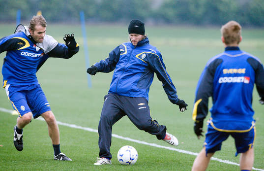 Olof Mellberg och Mikael Nilsson