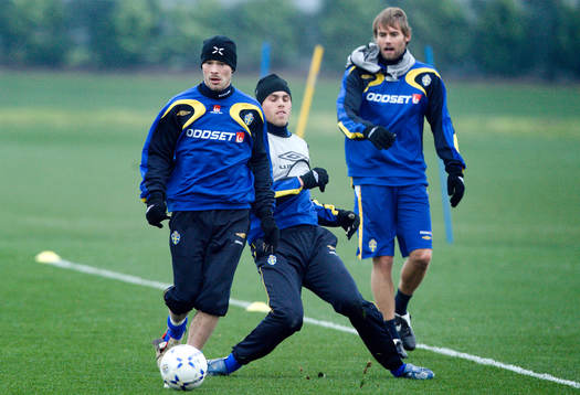 Fredrik Ljungberg, Johan Elmander och Olof Mellberg