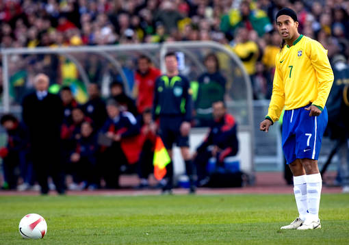 Ronaldinho, Brasilien, vid en frispark