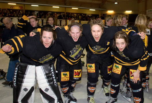 Maria Rooth, AIK matcvhinnare när AIK tog SM-guld (trea