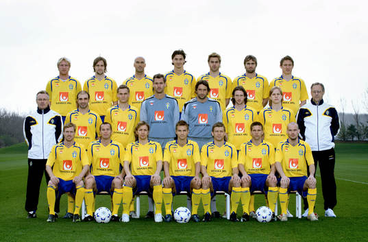 Bakre fr v; Petter Hansson, Max von Schlebrügge, Daniel