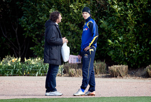 Zlatan Ibrahimovic talar med italiensk media