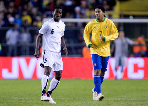 Anthony Annan, Ghana och Ronaldinho, Brasilien