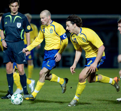 Fredrik Ljungberg och Zlatan Ibrahimovic