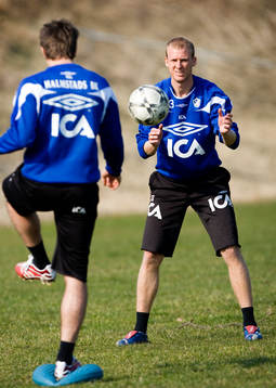 Fotboll, Allsvenskan, Halmstad, träning, Andreas Johansson