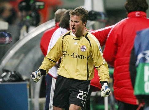 Michael Rensing, målvakt, Bayern,  jubel