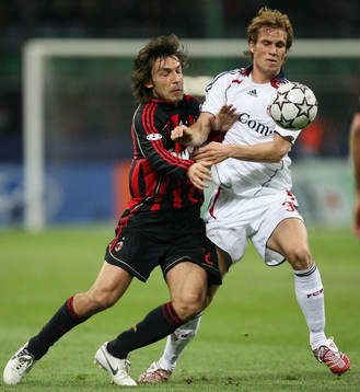 Andrea Pirlo, Milan och Andreas Ottl, Bayern