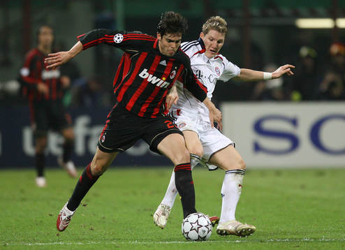 Kaka, Milan och Bastian Schweinsteiger, Bayern